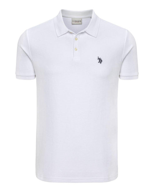 USPA Men's Textured DHM Polo